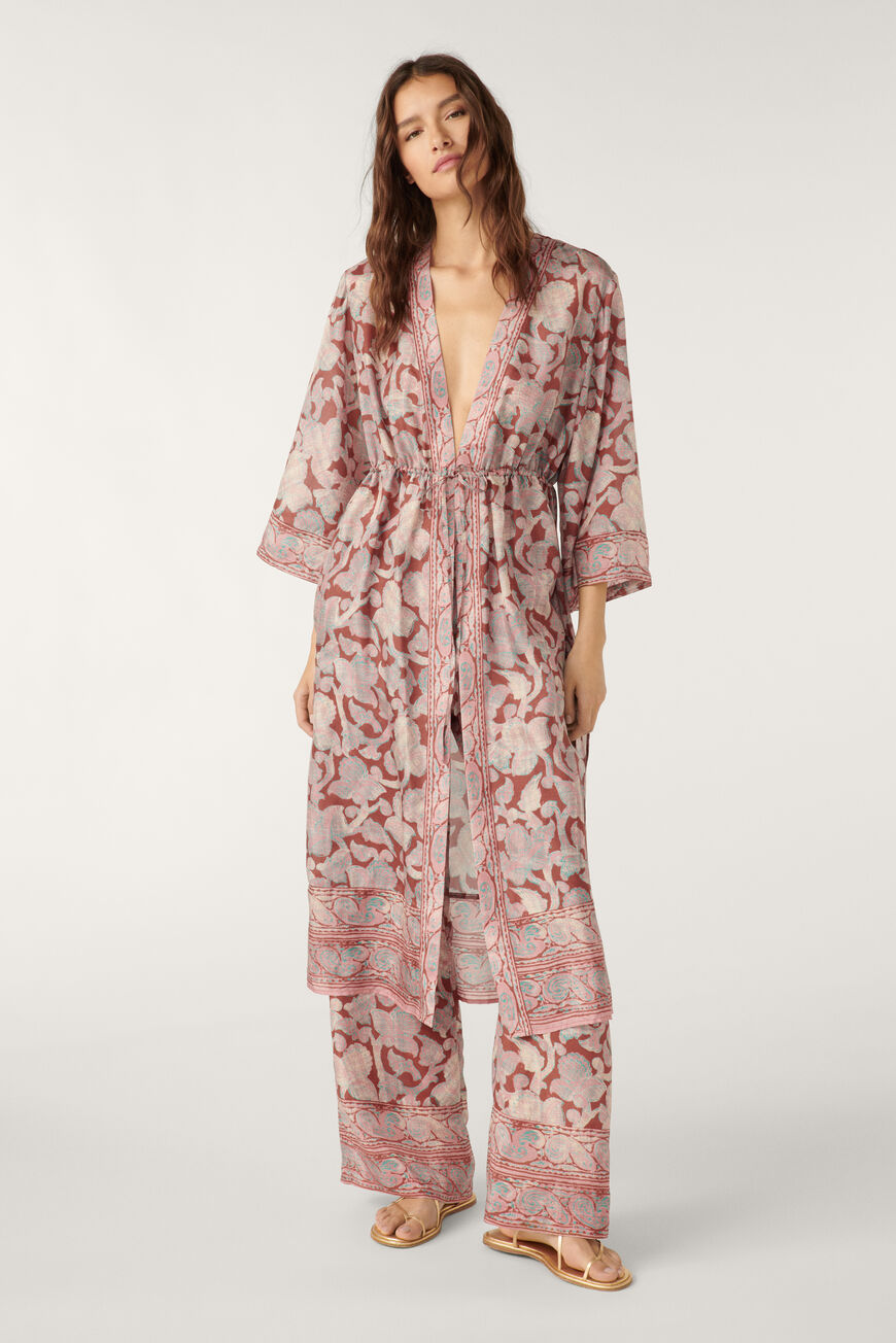ba&sh kimono frise INOA ROSE